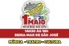 Ato política cultural acontecerá na Beira-mar de São José em 1º de maio