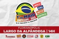 CUT e centrais farão ato cultural unificado no Dia do Trabalhador em SC